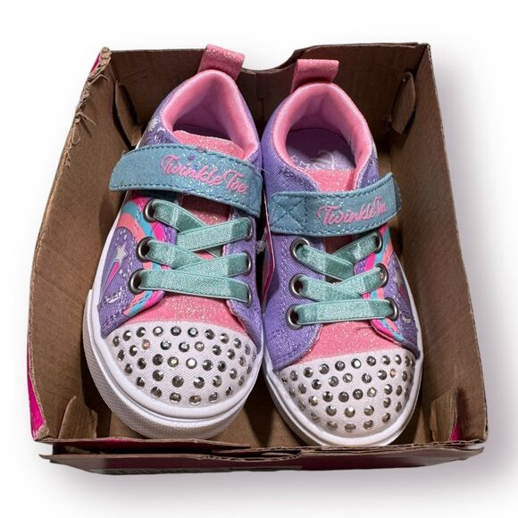Sketchers Girls Twinkle Toes Unicorn Charmed Light Up Shoes Size 6 US - Picture 2 of 6